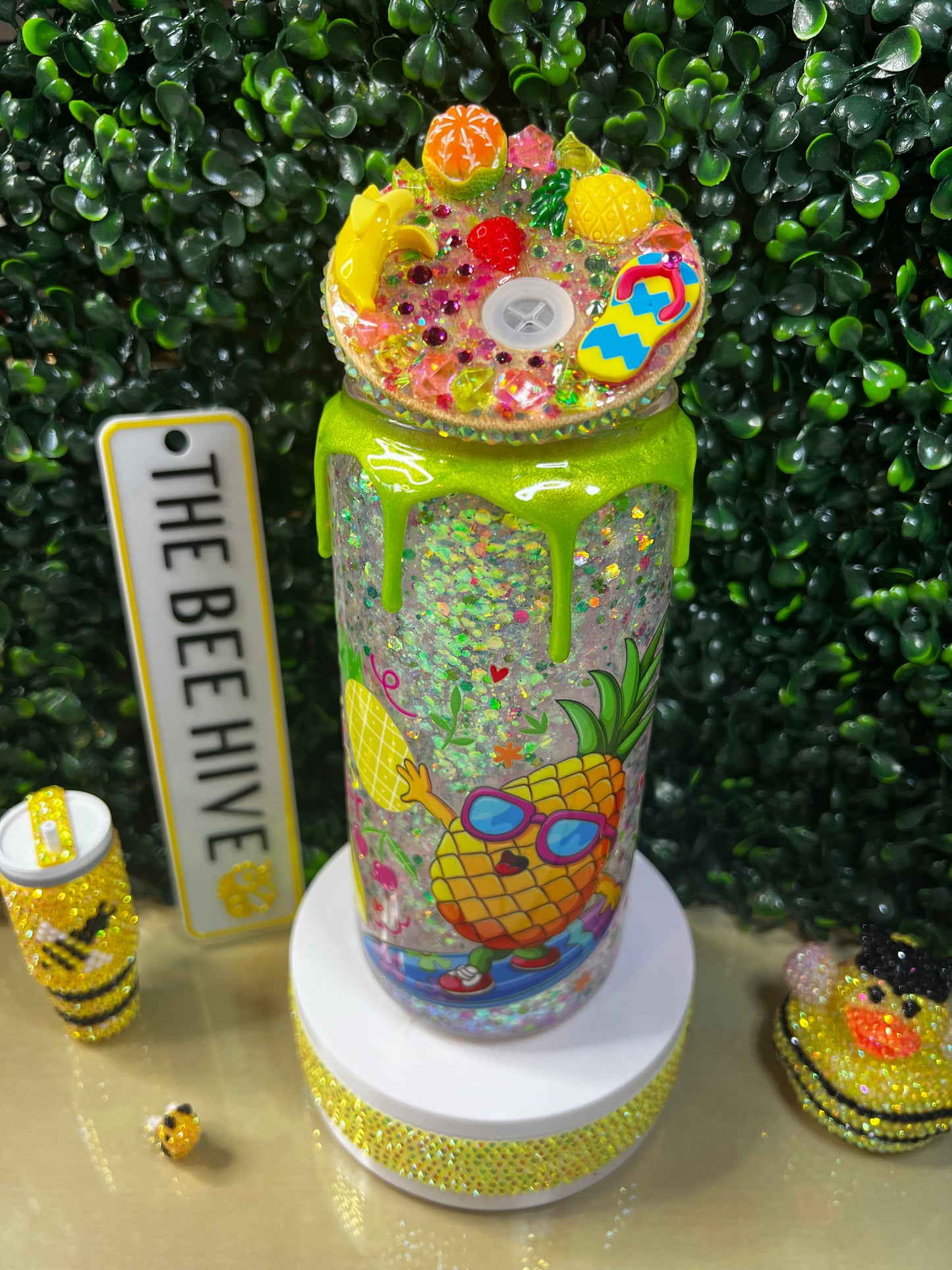 20oz Hello Summer Snowglobe Cup