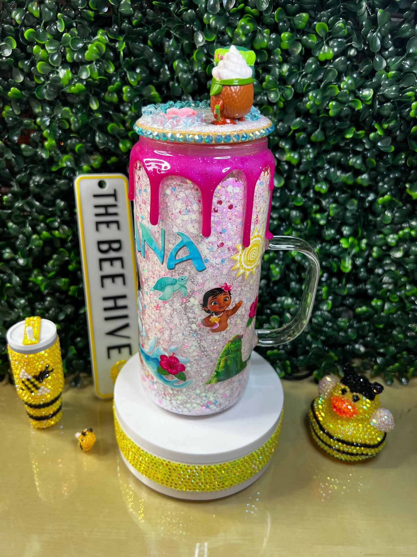 20oz Moana Snowglobe Cup