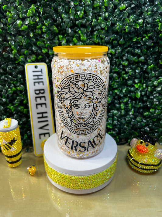 16oz VERSACE Snowglobe Cup