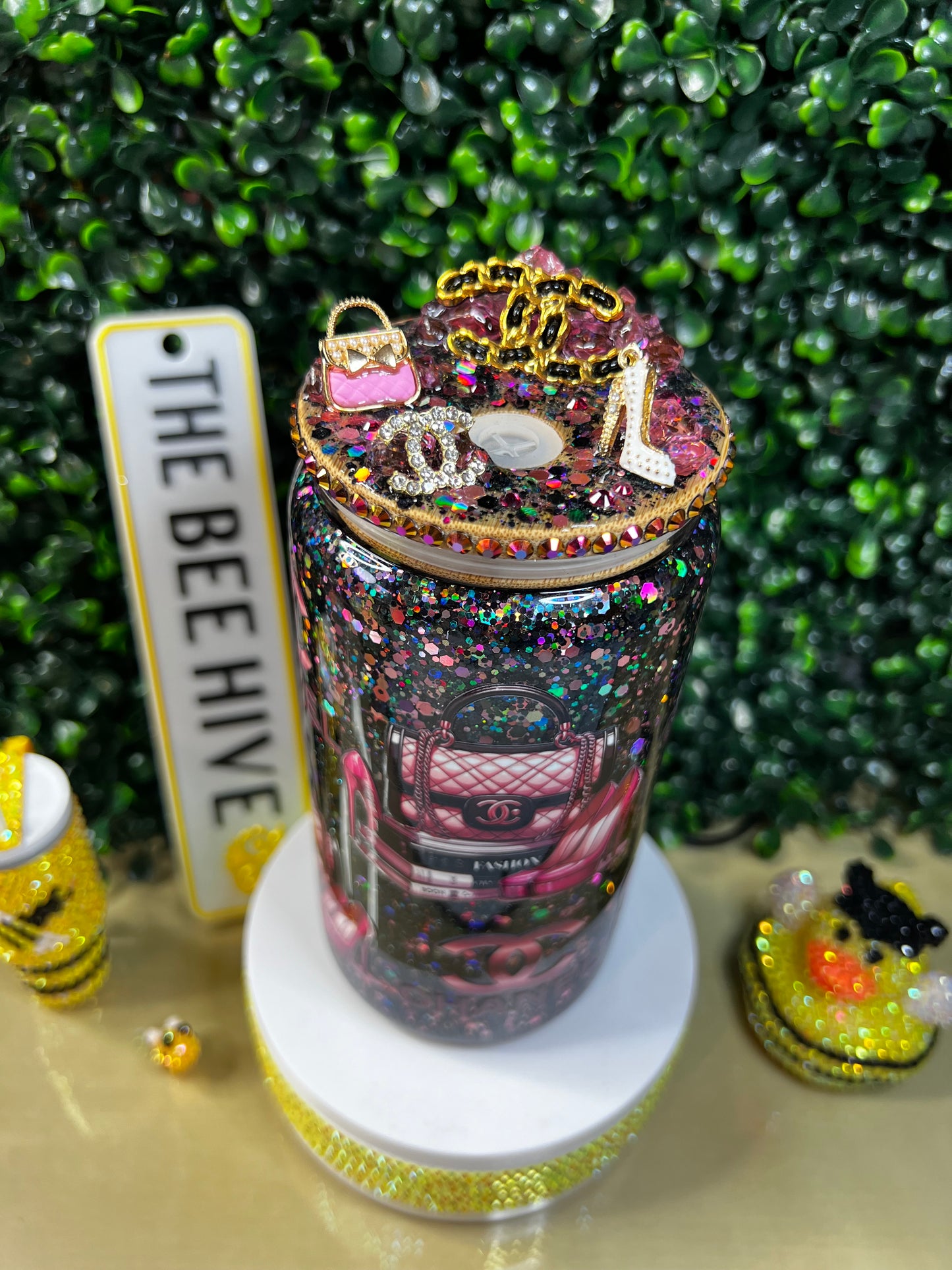 16oz CHANEL Snowglobe Cup