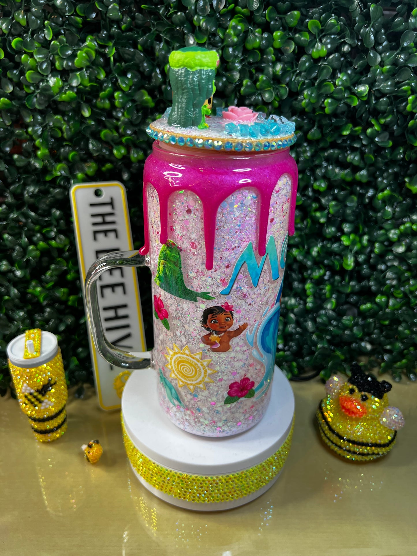 20oz Moana Snowglobe Cup