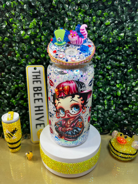 16oz Betty Boop x Alice in Wonderland Snowglobe