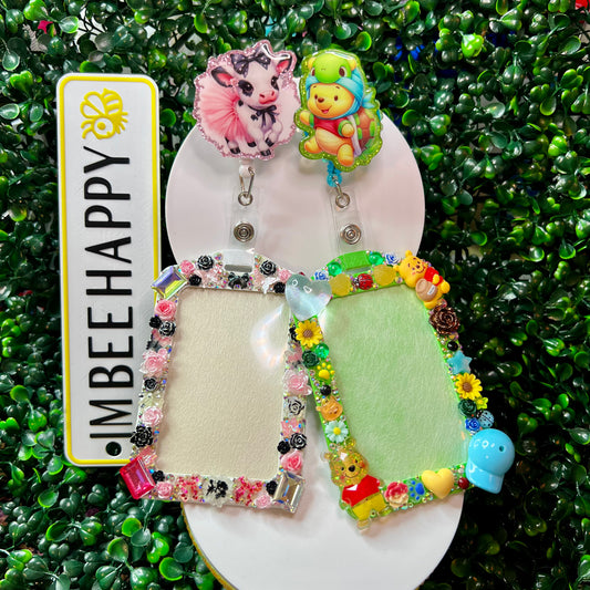 Fancy badge Reel CUSTOM 1pc